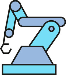 Manufacturing Robotic Arm Icon