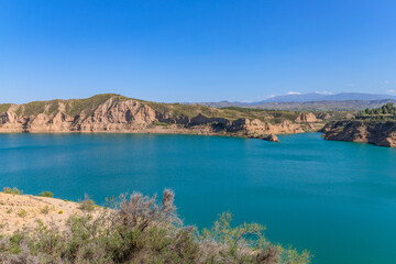Fototapeta na wymiar Lake Negratin reservoir