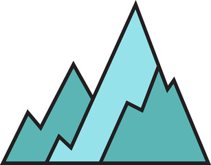 Mountain Icon Illustration