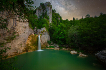 Ilıca Waterfall in Küre Mountains National Park, Turkey
