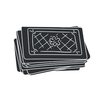 recommend clip art: Playing Cards Icon Silhouette Illustration. Board Games Vector Graphic Pictogram Symbol Clip Art. Doodle Sketch Black Sign.