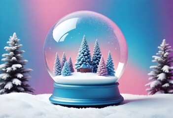 Surreal and dreamlike snow globe ai image saturate (3)