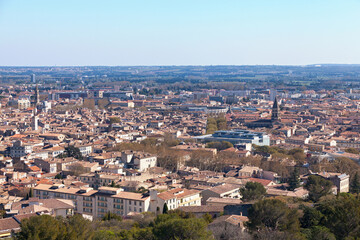 Aerial view of Nîmes