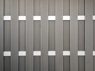 Modern Grey Wooden Fence with White Accents
