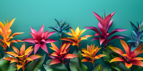 Exotic Bromeliad A Stunning Digital Art Display