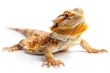 Fototapeta premium Pogona vitticeps isolated on white backgound