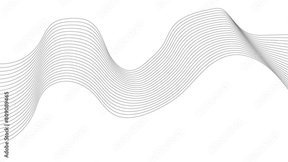 Poster abstract wave line for banner, template, wallpaper background with wave design. vector illustration.