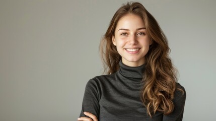 A Smiling Young Woman's Portrait