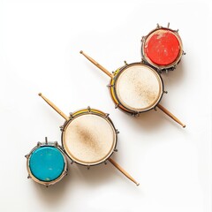 music Drums on white background 