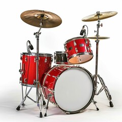 music Drums on white background 