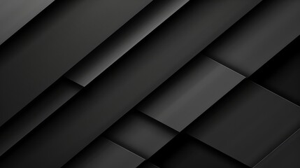   A monochrome abstract backdrop featuring squares and rectangles against a pitch-black ground