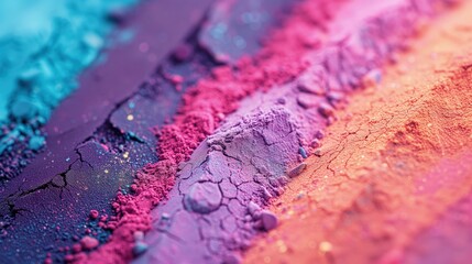 Fototapeta premium Blask kolorowego pyłu w święto kolorów holi