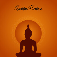 Buddha Purnima, Buddha Jayanti, Happy Vesak Day Social Media Poster