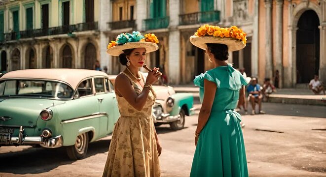 Cuban women in Cuba.