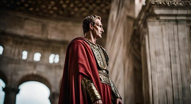 Roman emperor in Rome.