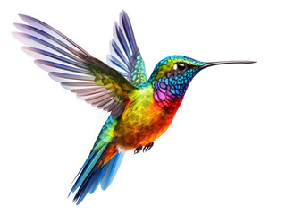 Obraz premium humming bird of paradise, colorful bird
