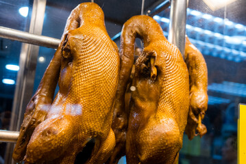 Soy sauce braised goose and duck in Cantonese cuisine restaurant