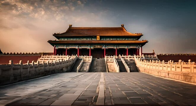Chinese temple in china.