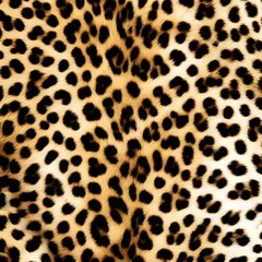 Fototapeta premium leopard texture realistic hairy background, animal leopard design on textile