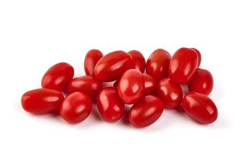 Cherry tomatoes, isolated on white background