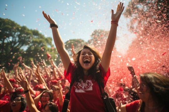 Singapore National Day, people festive a celebration of unity, heritage, and progress, fostering patriotism and pride among its people as they commemorate the nation achievements. - Powered by Adobe
