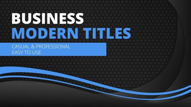 Clean Professional Animated Business Intro Title