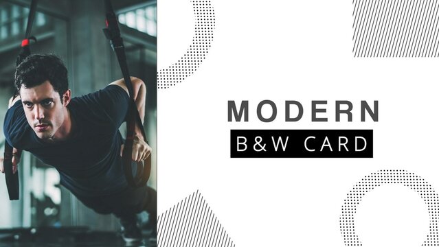 Clean Urban Black and White Title Template