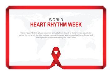 World Heart Rhythm Week background.