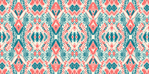 Seamless batik pattern,Seamless tribal batik pattern,and Seamless colorful pattern resemble ethnic boho, Aztec,and ikat styles.designed for use in wallpaper,fabric,curtain,carpet,Batik Embroidery