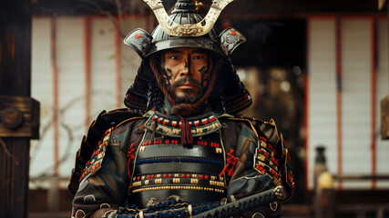 samurai, photo, full body 