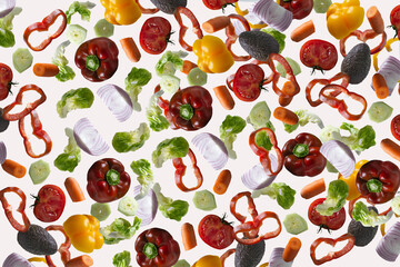 background with fruits