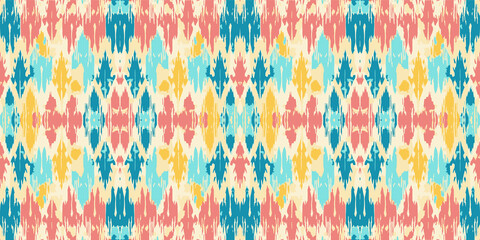 Seamless batik pattern,Seamless tribal batik pattern,and Seamless colorful pattern resemble ethnic boho, Aztec,and ikat styles.designed for use in wallpaper,fabric,curtain,carpet,Batik Embroidery