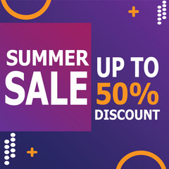 Naklejka premium Summer sale upto 50% off 