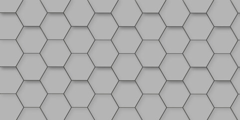 Abstract black and gray with hexagon and hexagonal background. Luxury grey pattern with hexagons. abstract 3d hexagonal background with shadow. 3D futuristic abstract honeycomb mosaic background.