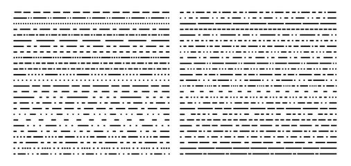 Fototapeta premium Set of modern line stripe underline design