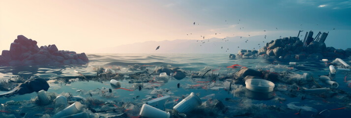 Ocean Pollution Awareness: impact of plastic and waste on marine environments.