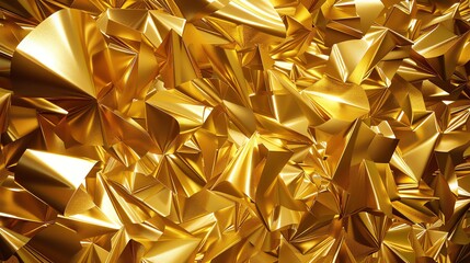 Elegant abstract background of gold shards with luxurious details