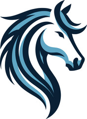 using the concept of a horse's head vector illustration.