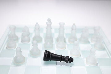 Schach, König umzingelt und besiegt