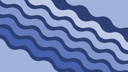Blue wave abstract background with gradient for backdrop or presentation