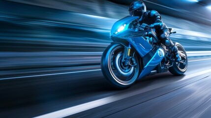 Fototapeta premium A car driving on a road. 