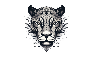 tiger head vector