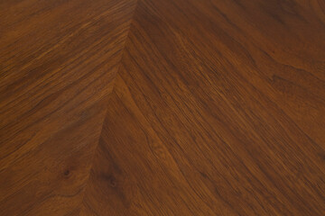 Walnut wood grain pattern. Natural material texture photograph. Mirrored design.
