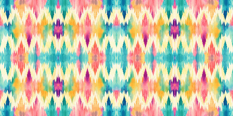 Seamless batik pattern,Seamless tribal batik pattern,and Seamless colorful pattern resemble ethnic boho, Aztec,and ikat styles.designed for use in wallpaper,fabric,curtain,carpet,Batik Embroidery