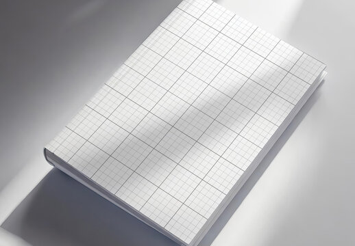 Magazine cover with nice shadow and light mockup 02 Generative Ai
