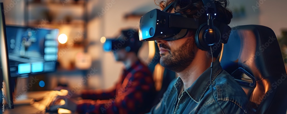 Poster virtual reality game development with cutting edge graphics and user interface analysis