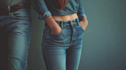 A person in jeans.
