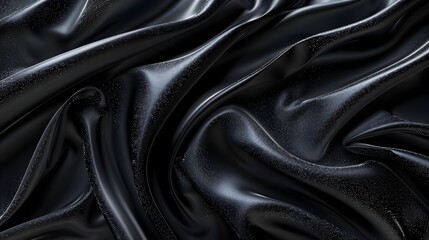 Fototapeta premium Shimmering Satin Texture with Elegant Silver Embroidery for Luxury Background Concept
