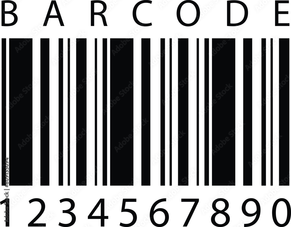 Poster set of barcode vector icon. trendy bar code for web icon. abstract barcode vector icon illustration.