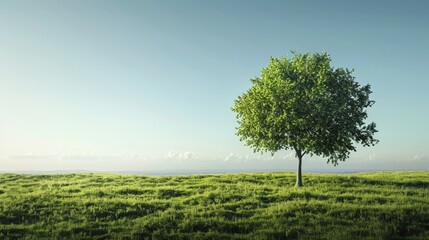 Obraz premium A tree in the field